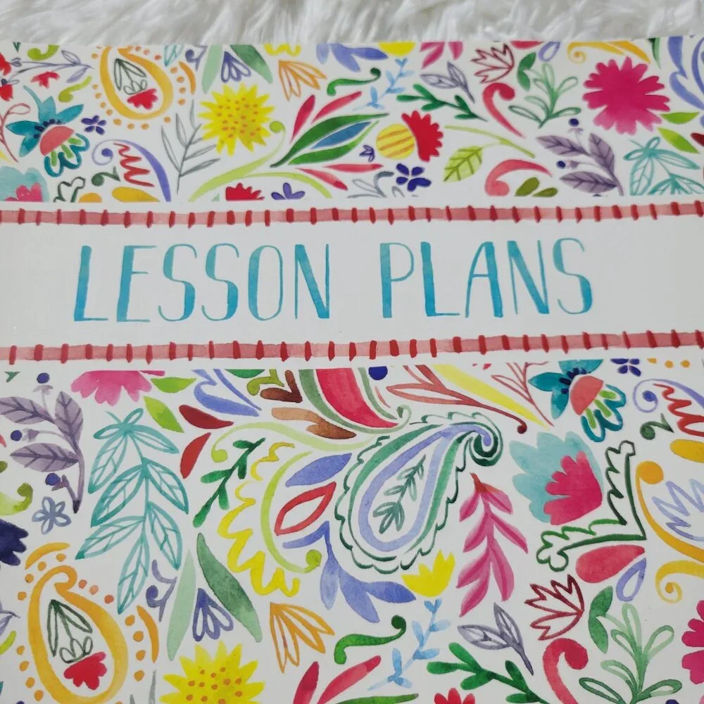 Floral Themed Lesson Plan Book